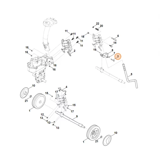 STIHL Glebogryzarka spalinowa MH445.0 Sworzeń 6241 711 8515